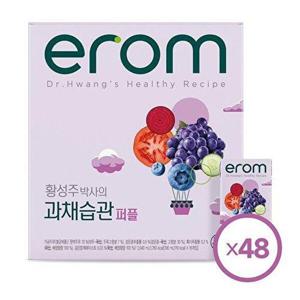 [이롬]황성주박사의 과채습관  퍼플 190ml 48팩(16입3)