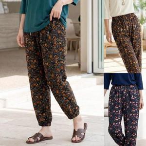 [엄마옷 로즈맘] 세비꽃나염밴딩바지