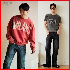 [콘스텅스 파리] 26SS 남성 슬림 와이드 핏 데님 2종