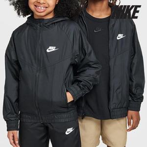 나이키 주니어 자켓 /c8- HJ2534-010 / 주니어 스포츠웨어 윈드러너 후드 리펠 재킷