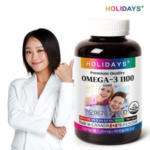 [홀리데이즈] 오메가-3 1100 혈행관리 180캡슐 (6개월분)