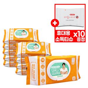 [TV][10%할인+10%적립] 청소티슈 40매10팩 간편하게 뽑아쓰는 청소전용티슈 캡형 에탄올 베이킹소다