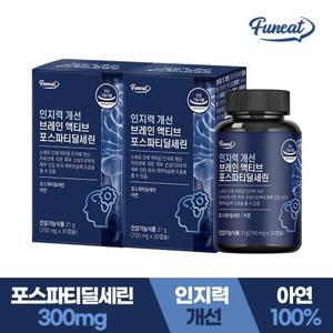 퍼니트 인지력개선 브레인 액티브 포스파티딜세린 아연 2박스 2개월분