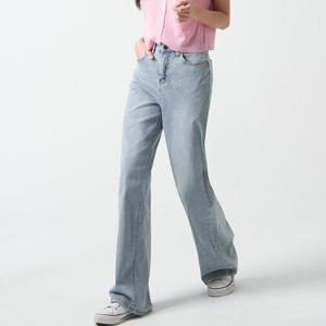 ★타임특가★ (S~XL) 여성용 벨루 워싱 스판 롱 일자 와이드 데님 청바지 팬츠 (4color)