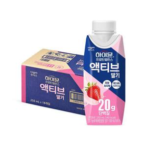 하이뮨 프로틴 밸런스 액티브 딸기(250ml 18입) 1박스