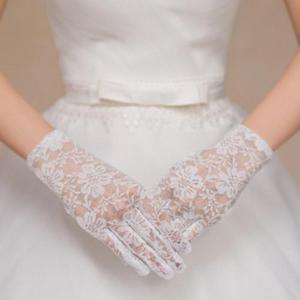 혼주 장갑 여자 레이스 웨딩 예식 결혼식 화이트 망사 여성 파티 장 신부 개화기