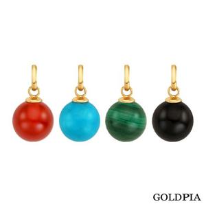 [골드피아] 14K 베이직 원석 펜던트