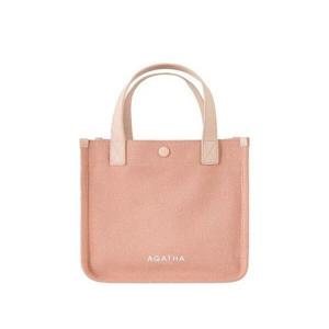 [아가타]배색 스퀘어 토트백(AGT204-525_PK)