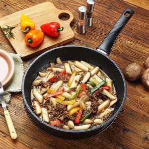 쿠캔 8중 풀코팅 IH 인덕션 28cm 궁중팬 통주물 웍 논스틱 가스레인지 하이라이트