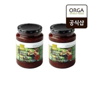 [풀무원]ORGA 햇 유기농 육보 딸기잼 600g x 2개