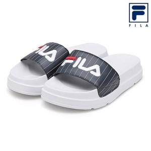 [휠라]드리프터 잭덥 스트라이프 슬리퍼 네이비화이트