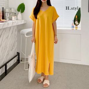 H스타일(DK)카브라V롱OPS/여름/OPS/원피스/홈웨어/라운지/파자마/잠옷/루즈핏