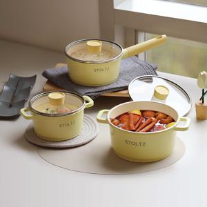 슈톨츠 IH 머랭 쿡웨어 냄비 3종(16양수+18편수+20양수) 국내생산 통주물 냄비