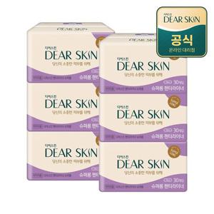 더마생리대 디어스킨 슈퍼롱 팬티라이너 30P x 6팩