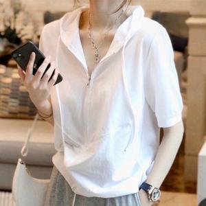 벤더린 집업 후드 탑