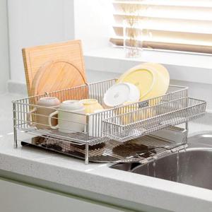 [녹슬 걱정없는 올스텐] 스마트 물빠짐 올스텐 식기건조대 1단