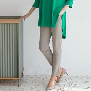 엄마옷 마담4060 40대50대팬츠밴딩배색포켓-QPN2404007-