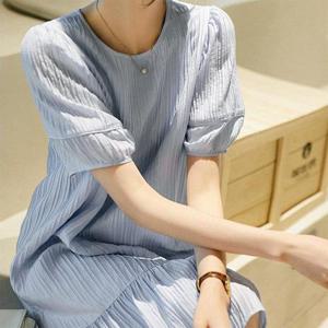 [VY] 여자 여름 블루 롱원피스_OP19276