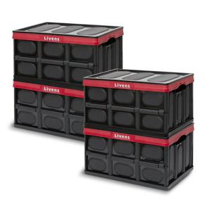 자우버탁 다용도 폴딩 리빙박스(56L 대형/블랙) 4P