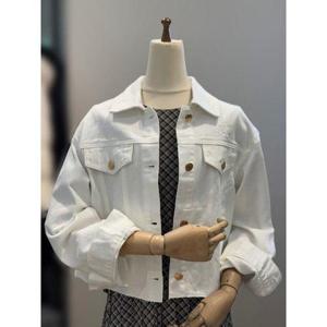 갤러리아_ab.f.z 루즈핏 아웃포켓 화이트 데님자켓 ACZ5QJ32G