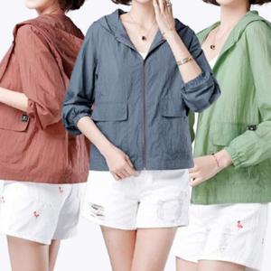 [로즈엘리][3컬러] 여성 간절기 바스락 바람막이 경량자켓