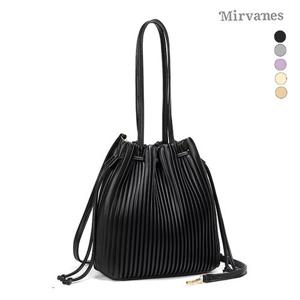 미르바네스 주름 패턴 토트백 크로스백 35_HT