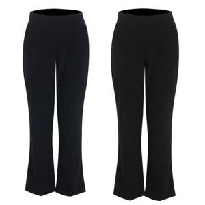 [인코디아웃도어]봄 가을 여자 부츠컷 나팔바지 슬랙스 밴딩 여성바지 빅사이즈 CFOB-34