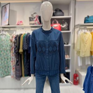 [크로커다일레이디]크로커다일레이디 펀칭 레이스 블라우스 CLDFBL113_DG