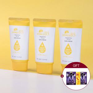 [1+1+1] 수분촉촉 히알루B5 선크림 70ml + 마스크팩 3장 증정
