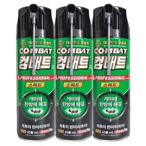 헨켈 컴배트 개미용 스피드 에어졸 450mlx3개 스프레이 타입 빠르고 강력한 살충효과 개미박멸 개미약
