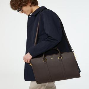 닥스 액세서리 남성 [스테디셀러]브라운 단색 소가죽 서류가방  (WBBA5E161W3)