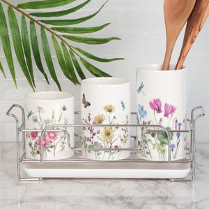 야생화 3단 수저통