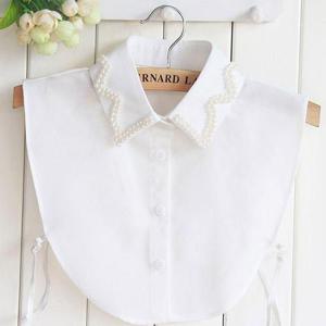 진주 포인트 레이어드 넥케이프 페이크카라 이너셔츠 (WB1FFF6)