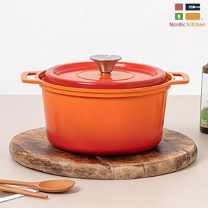 [Nordic kitchen] 노르딕키친 브뤼에 IH 저수분 세라믹 주물냄비 양수 20cm