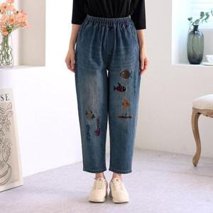 ★기간한정할인★[엄마옷 로즈맘] 두바패치청바지