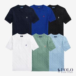 ★타임특가★ 폴로랄프로렌 여성 꽈배기 반팔니트 (6color)