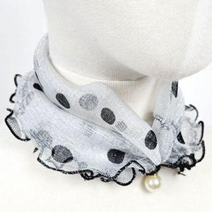 [에이치플러스몰]목 주름 스카프 쁘띠 목스카프 여름 미니 스카프