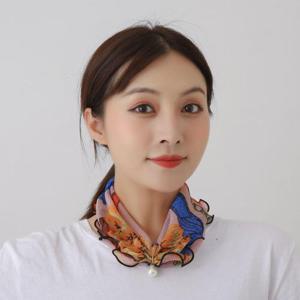 진주 망사 넥워머 넥커버 목주름 가리개 스카프 WFI15SM