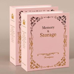 대용량 100매 4x6 포토북 포켓식 사진 앨범 분홍