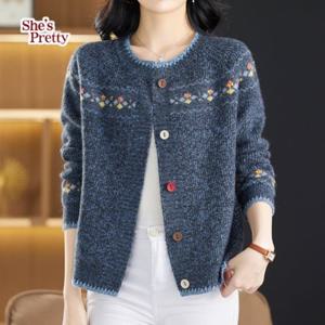 [쉬즈프리티] 캐시꽃실가디건_여성가디건