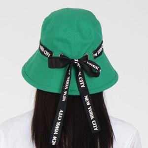 [지니골프]골프벙거지 봄 여성골프모자 나인스트립 끈 벙거지모자