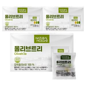 [네츄럴올가] 올리브오일캡슐 올리브트리 3박스 (박스당 14포) / 엑스트라버진