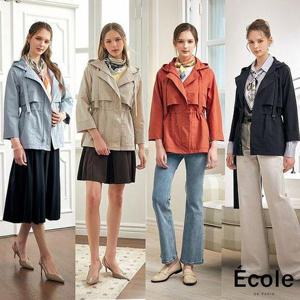 [에꼴드파리](매장판매동일) 26SS  후드 트렌치+스카프