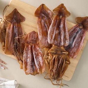 담백하고 짜지않은 쫄쫄이오징어 500g 내외 (6-10마리 내외)