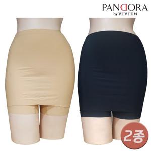 ★2종세트★무료배송★비비안 판도라006 Y존커버 여성 속치마 누디 사각팬티 2종 (90~100)