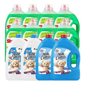 [아토세이프]5천원 즉시할인쉬슬러 퍼펙트 유칼립투스 액체세제 3.05리터 8개+밀크코튼 파우더 3.06L 2개..