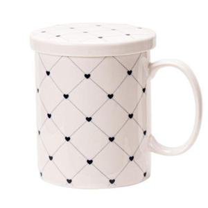 체크하트 뚜껑 머그컵 (W9B26EF)