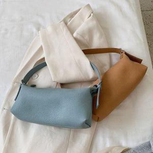 [OF374NS4]소프트 레더 바게트백