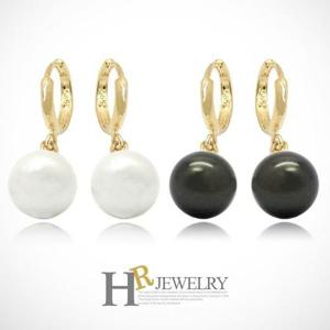 [호림쥬얼리]14K정.품)심플)예쁜(HR)14K 심플 8mm 진주 원터치 귀걸이(택1)