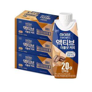 하이뮨 프로틴 밸런스 액티브 더블샷커피 ZERO(250ml 18입) 3박스